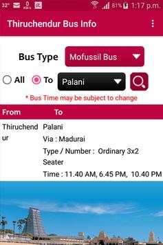 Thiruchendur Bus Info screenshot 8