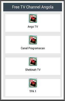 Free TV Channel Angola स्क्रीनशॉट 1