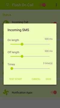 Flash On Call (SMS Alerts) – Incoming Flashlight screenshot 4