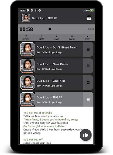 Dua Lipa Music Offline ( Best Songs) screenshot 1