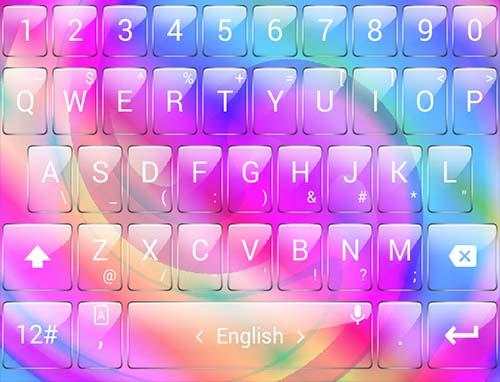 Keyboard Theme Glass M Spiral screenshot 5