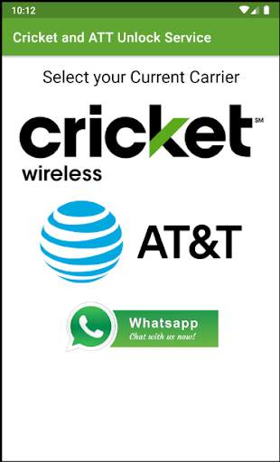 Cricket and ATT Device Unlock Code screenshot 1