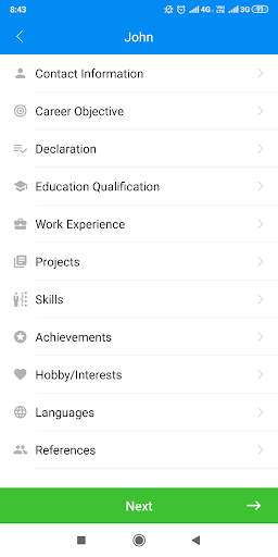 Create My Resume  | Cover Letter screenshot 2