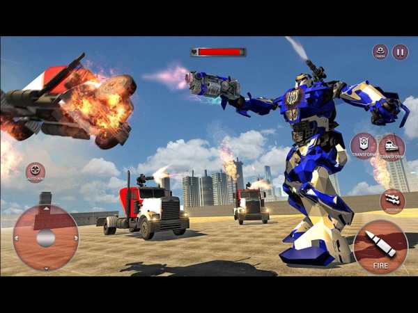 Robot Police Train Transformation FPS Shooter screenshot 5