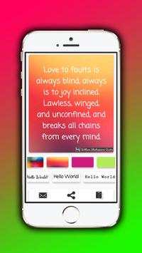 William Shakespeare Quotes Maker screenshot 4