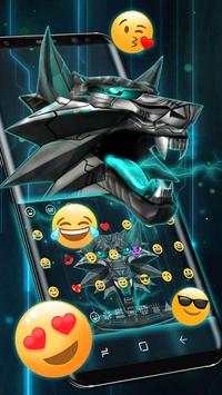 3D Iron Wolf Keyboard Theme screenshot 3