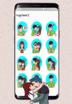 Love Romance Sticker for WhatsApp - Kiss and Hugs screenshot 2