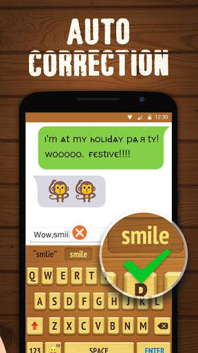 Wood Keyboard Theme FREE screenshot 5