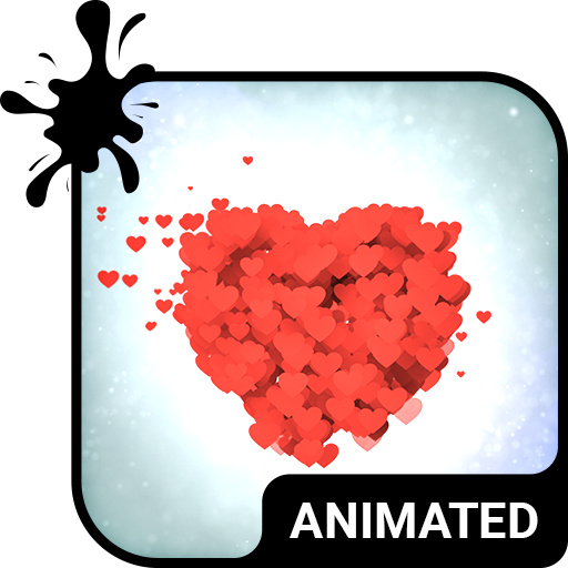 ikon 1001 Hearts Animated Keyboard   Live Wallpaper