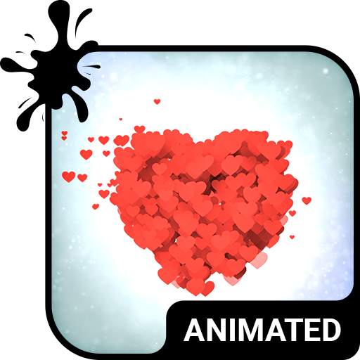 1001 Hearts Animated Keyboard   Live Wallpaper 3.63