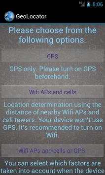 GPS and Wifi APs - GeoLocator screenshot 1