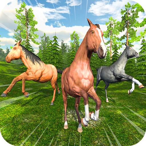 Jungle Horse Family Simulator: Fun Horse Games 2