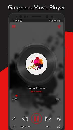 Crimson Music Player - MP3, Ly screenshot 1