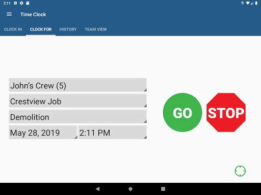 ExakTime Mobile–Time Clock App screenshot 1
