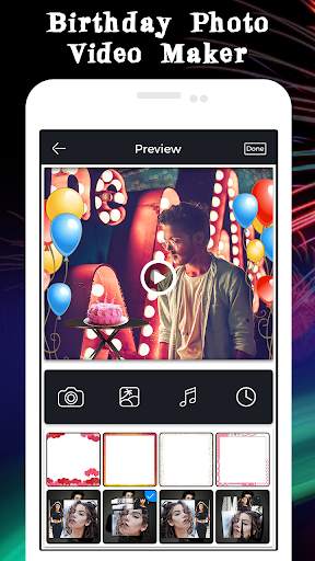 Birthday Photo Video Maker screenshot 1