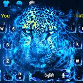 Blue Leopard Keyboard Theme 10001002