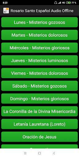 Rosario Santo Español Audio Offline screenshot 1