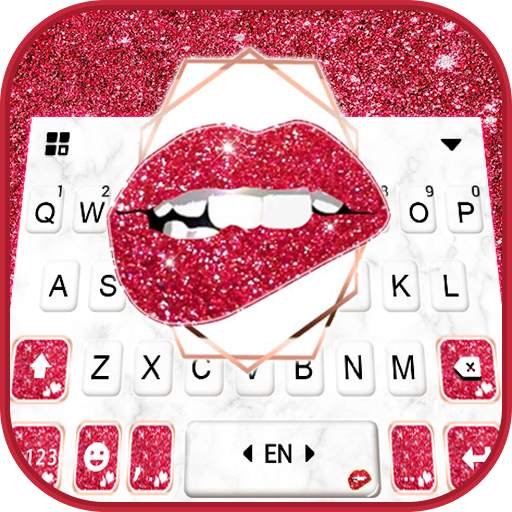 Red Hot Lips Keyboard Theme 1.0