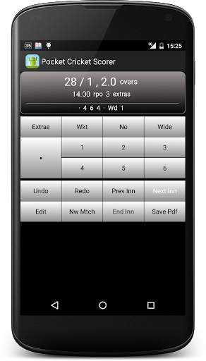 Pocket Cricket Scorer screenshot 1
