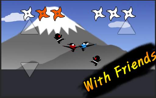 Jumping Ninja Fight : Two Player Game screenshot 2