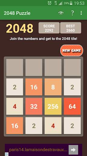 2048 Puzzle Game Numbers screenshot 4