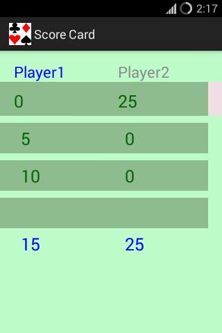 Rummy Score Card screenshot 2