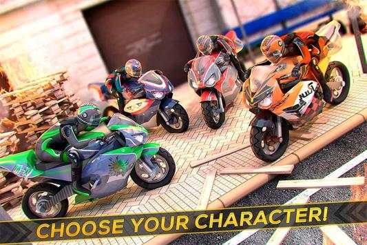 Moto Racing - Shooting Robots screenshot 3