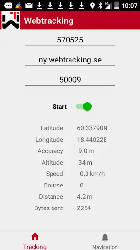 Webtracking screenshot 2