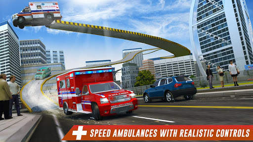 Roof Jumping Ambulance Simulator - Rooftop Stunts screenshot 6