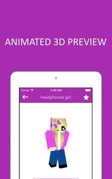 3D Girl Skins for Minecraft PE screenshot 8