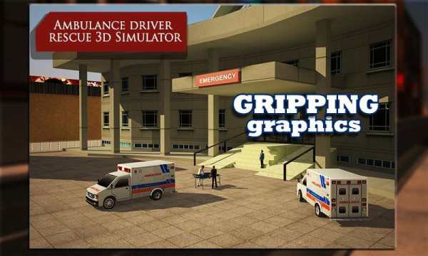Ambulance Driver Rescue 3D Sim screenshot 2