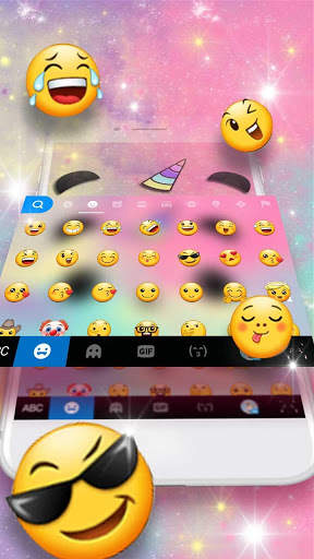Cartoon Unicorn Panda Keyboard Theme screenshot 3