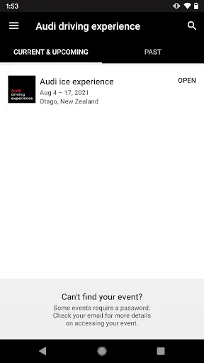 Audi driving experience screenshot 2