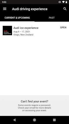 Audi driving experience screenshot 2
