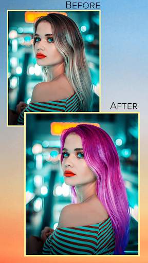 Recolor my Hair - Colorful Hair Color Changer 4 تصوير الشاشة
