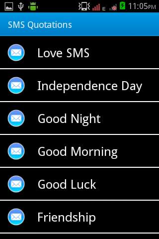 SMS Quotes Collection 1 تصوير الشاشة