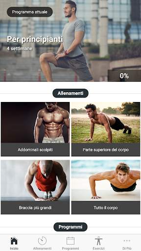 Allenamento per uomo - Allenarsi a casa screenshot 1