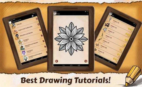 Art Draw Tattoo Flowers screenshot 4