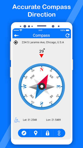 Find Direction: Free Compass App 1 تصوير الشاشة