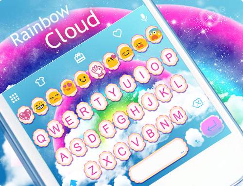 Rainbow Cloud Emoji Keyboard screenshot 5