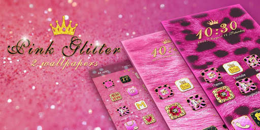 Pink Glitter GO Launcher Theme screenshot 6