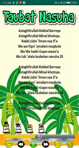 Kids songs Sholawat screenshot 1
