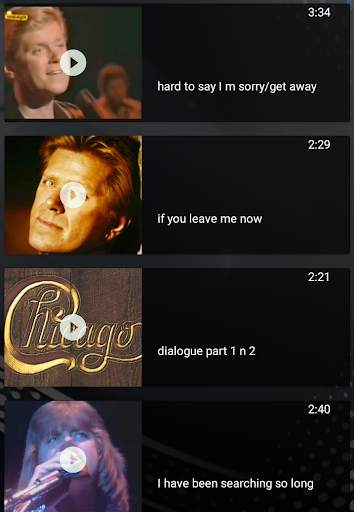 Peter Catera and Chicago Songs Musics Videos screenshot 2