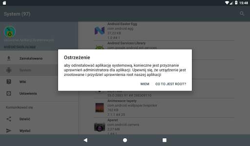 Menedżer aplikacji systemu screenshot 13