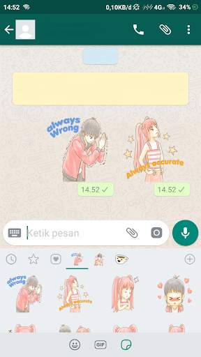 Couple Romantic Stickers For WhatsApp screenshot 2