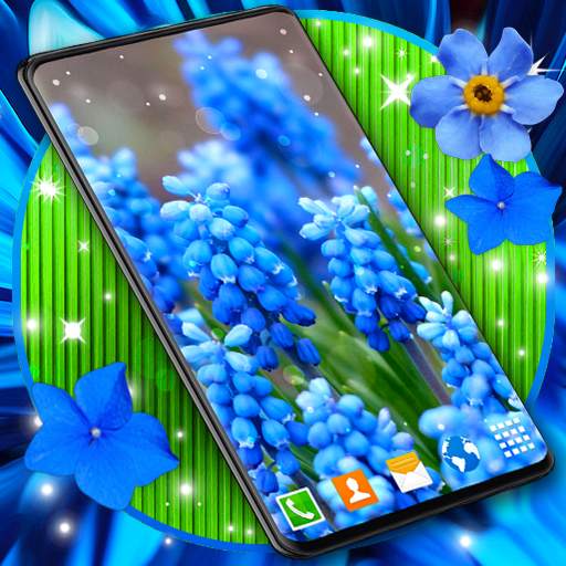 Blue Flowers Live Wallpaper 6.9.11