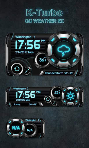 K-Turbo Weather Widget Theme screenshot 1
