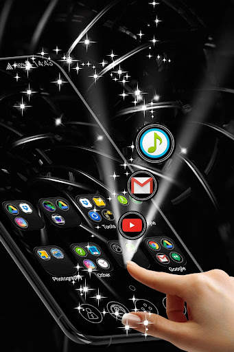 Black 3D Launcher screenshot 3