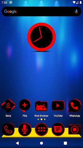 Flat Black and Red Icon Pack screenshot 1