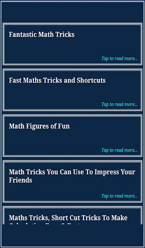 Math Tricks 7 تصوير الشاشة